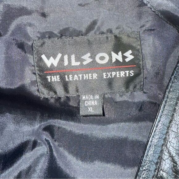 Wilsons Leather Men's Black Vest Button Front Size XL Extra Large - Picture 6 of 9